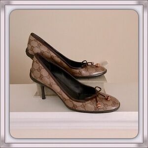 Gucci Crystal Bow Heels